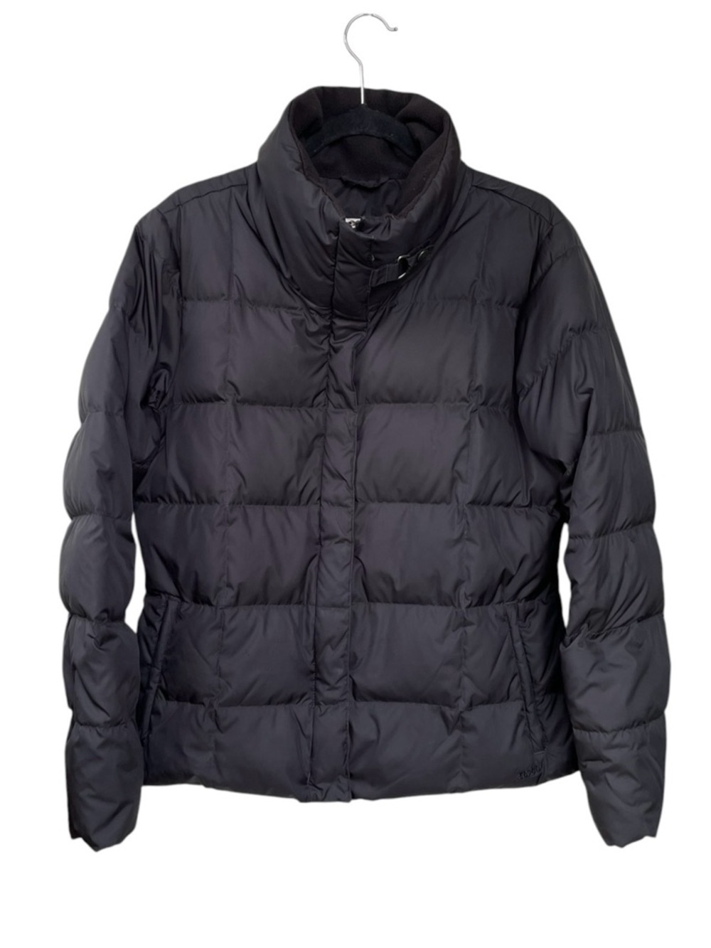 Eddie Bauer Black Quilted Down Puffer Jacket L